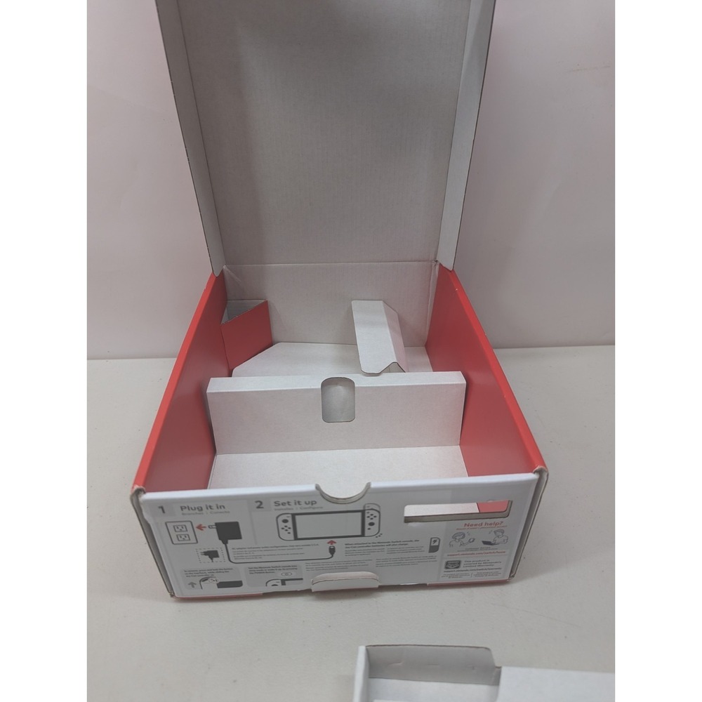 Nintendo Switch Oled BOX ONLY+ Cardboard Inserts Original Packaging Replacement - Picture 10 of 11